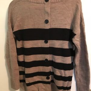 Brown and black sweater